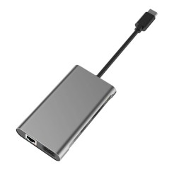 USB-концентратор Wiwu Apollo 10-in-1 USB-C серый