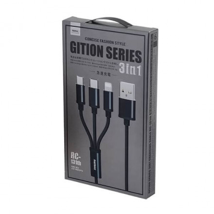 Кабель USB 3 in 1 (1м)